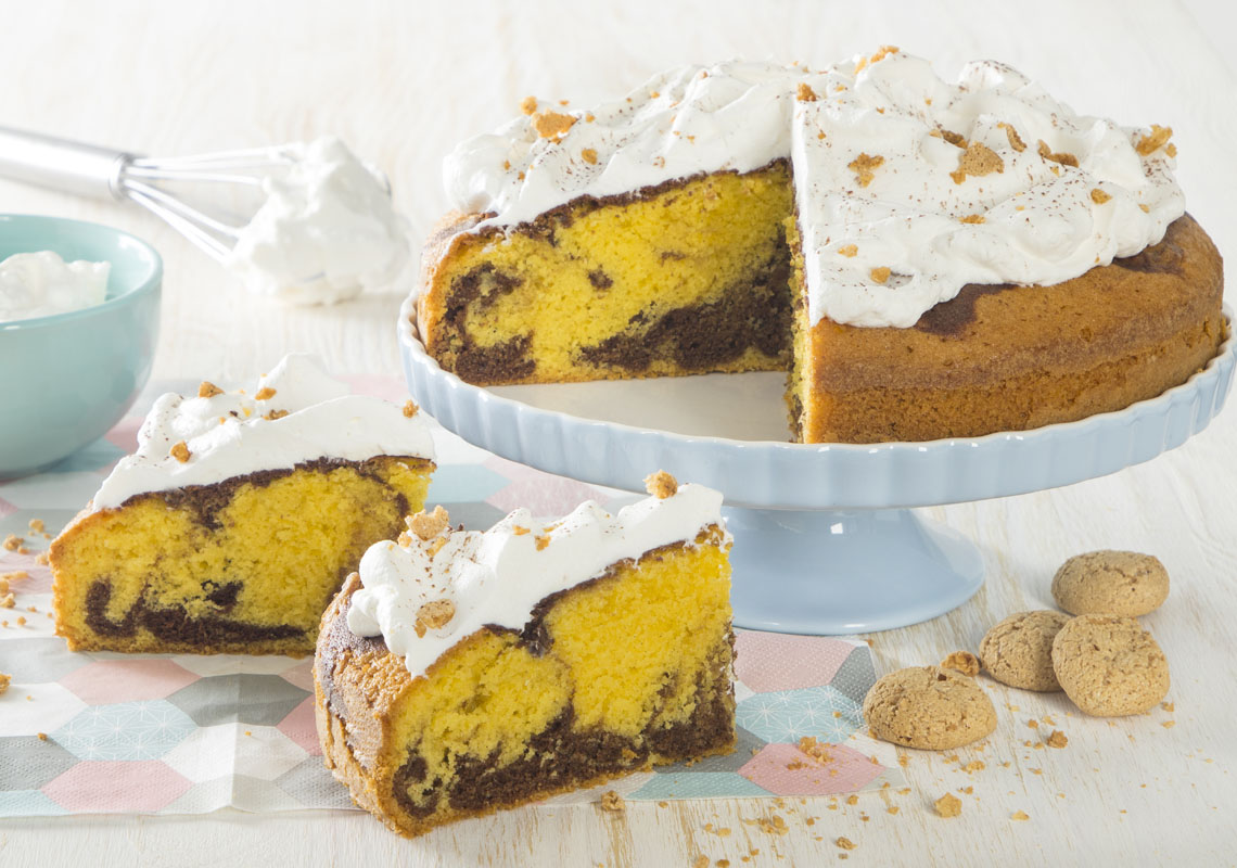 Marbled Chocolate and Amaretti Cake Trevalli Cooperlat