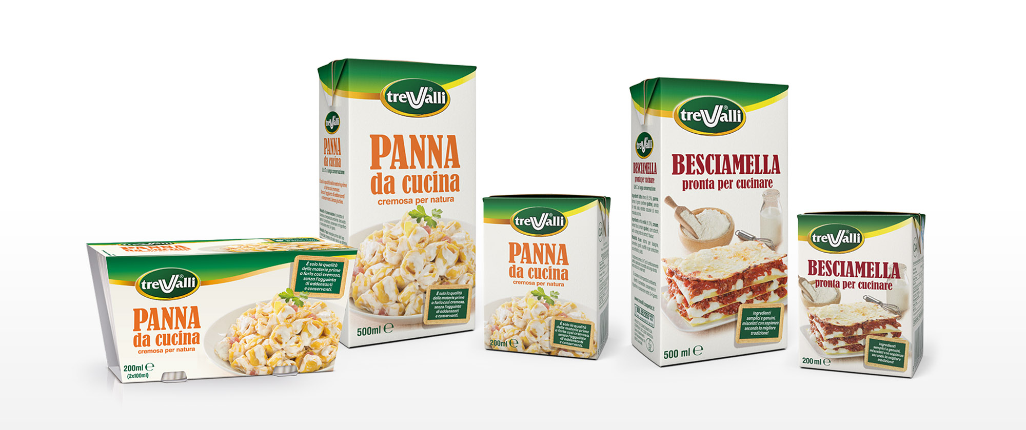 Scopri il restyling della Panna e Besciamella Trevalli