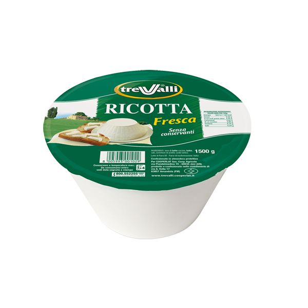 Cow's Milk 
Pasteurised Ricotta