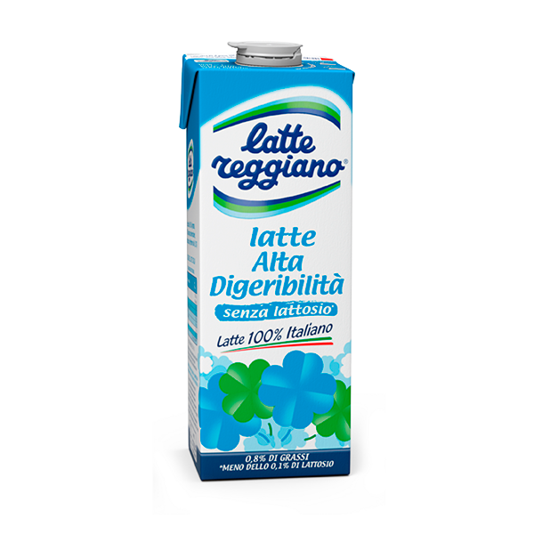 Latte Alta 
Digeribiltà 
UHT
senza 
Lattosio