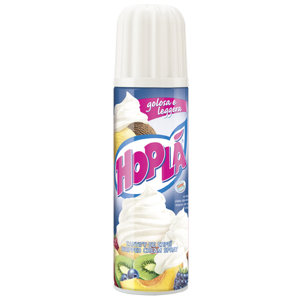 Hoplà 100% Veg 
Soy-based 
Aerosol Cream
