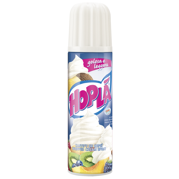 Hoplà 100% Veg 
Soy-based 
Aerosol Cream