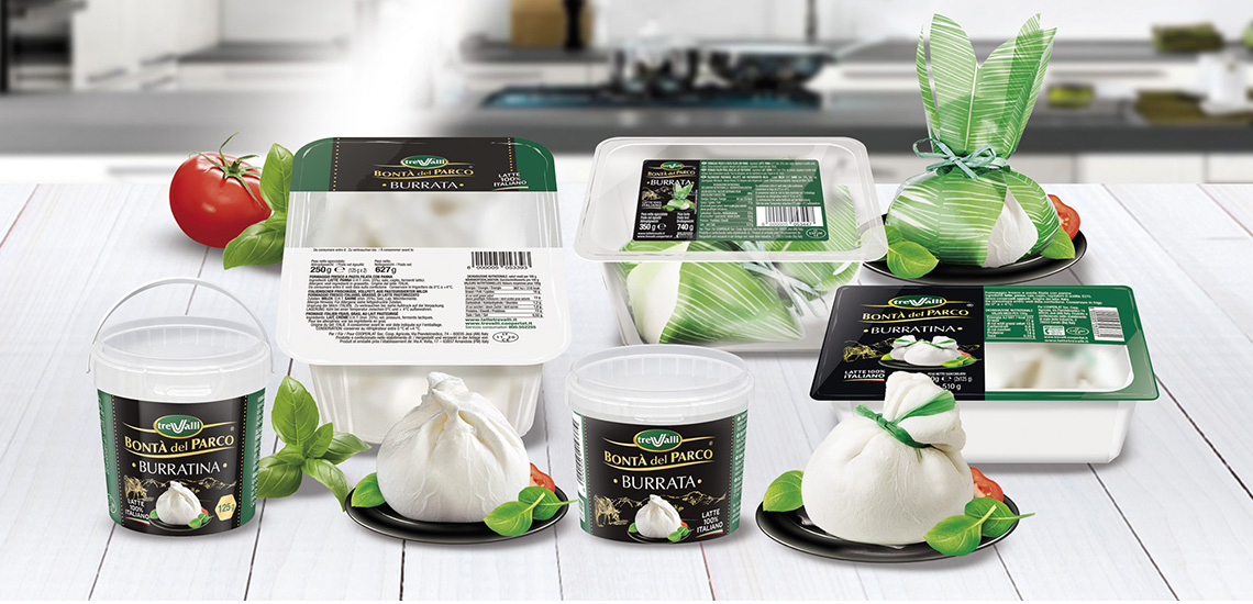 Scopri la nuova linea di Mozzarella, Burrata e Stracciatella Trevalli