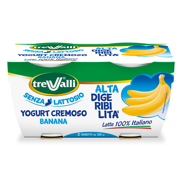 Yogurt 
Cremoso
Banana
Alta Digeribilità