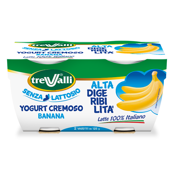 Yogurt 
Cremoso
Banana
Alta Digeribilità